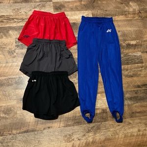 Boys gymnastics shorts and pants